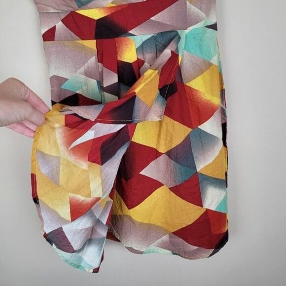 American Rag Strapless Mini Dress Abstract Pattern Sweetheart Neckline S NWT - Picture 5 of 8